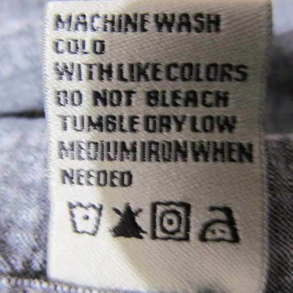 Alexander Julian Colours Shirt Mens Short Sleeve Gray w Snap Buttons - Picture 16 of 16